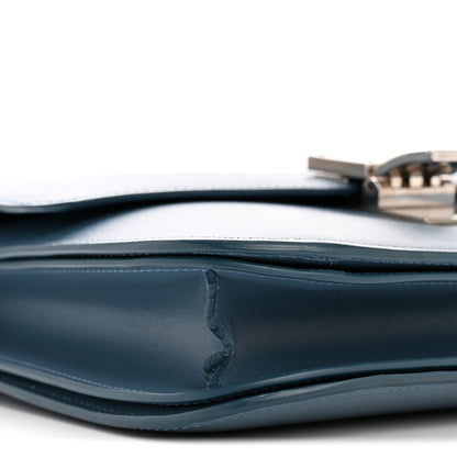 Celine Box Calfskin Medium Classic Box Flap Bag Slate Blue 10 of 15