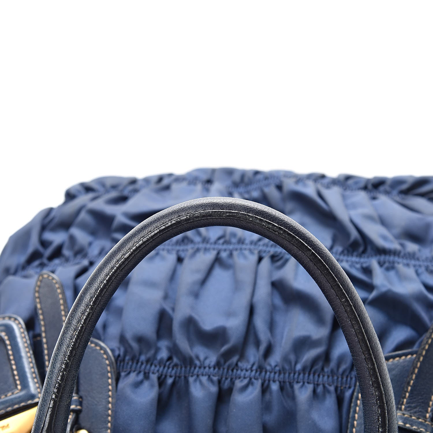 Prada Tessuto Nylon Gaufre Tote Bleuette 11 of 16