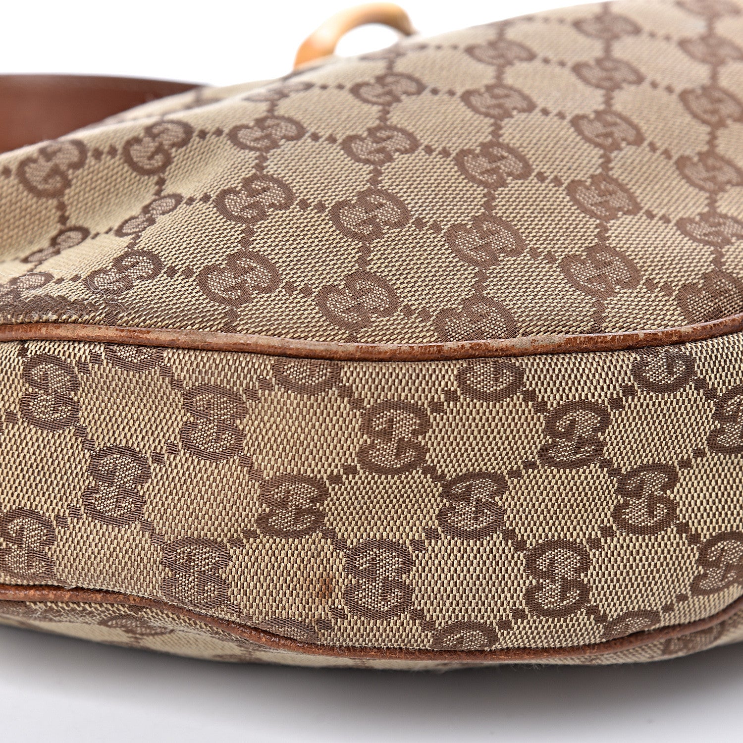 Gucci Monogram Bamboo Ring Hobo Brown 11 of 17