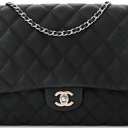 Chanel Caviar Quilted Clutch With Chain Flap Black 8 of 12