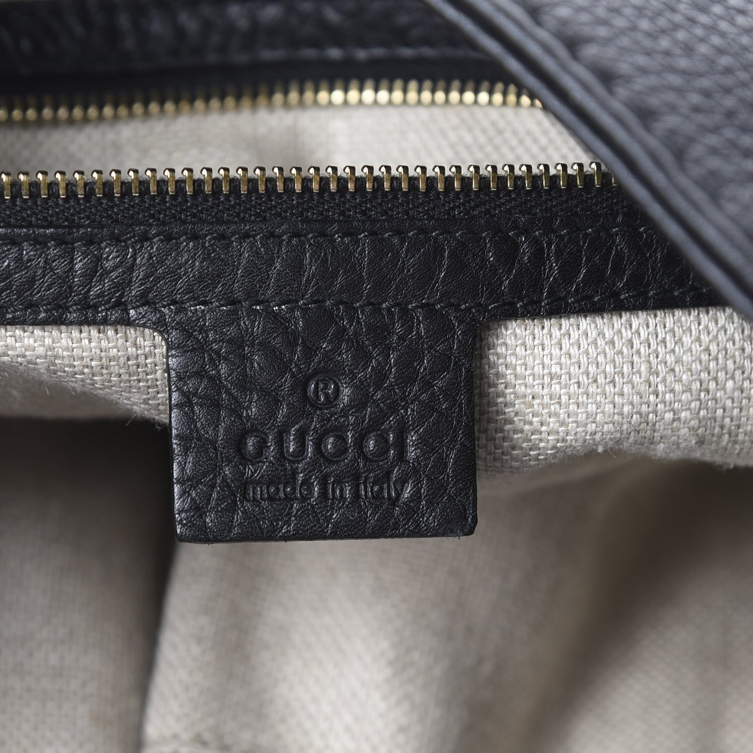 Gucci Calfskin Medium Greenwich Shoulder Bag Black 5 of 9