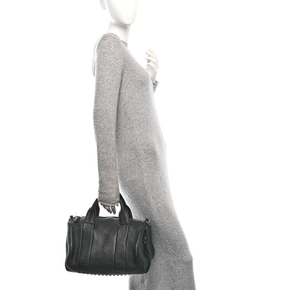 Alexander Wang Pebbled Lambskin Rocco Black Pale Gold Hardware 2 of 11