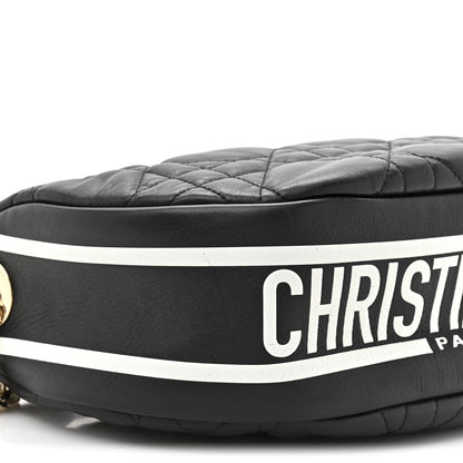 Christian Dior Lambskin Cannage Medium Dior Vibe Hobo Bag Black 10 of 11