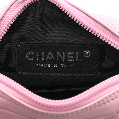 Chanel Calfskin Quilted Small Cambon Messenger Pink Black 6 of 10