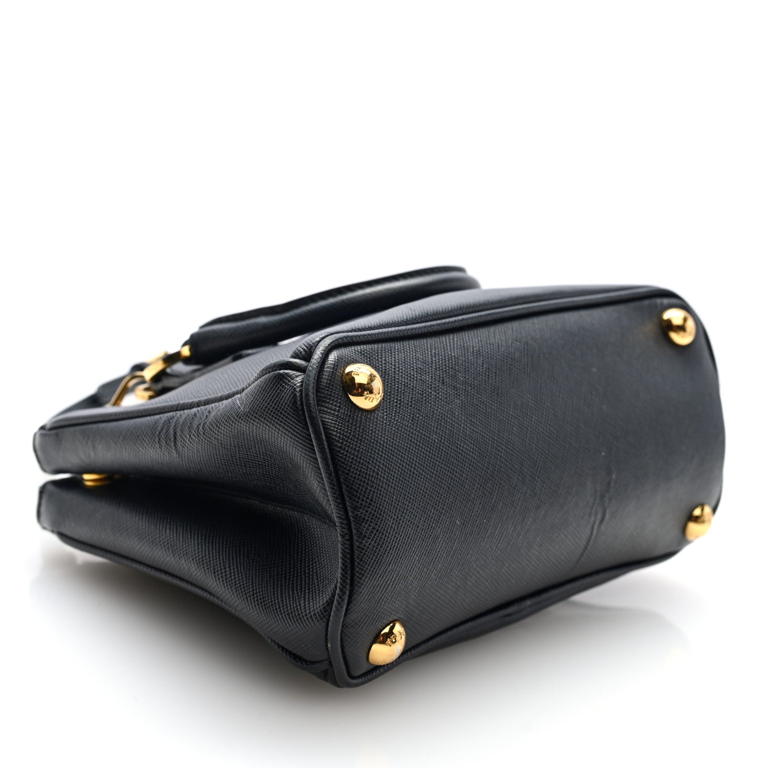 Prada Saffiano Micro Galleria Double Zip Tote Black 1773071