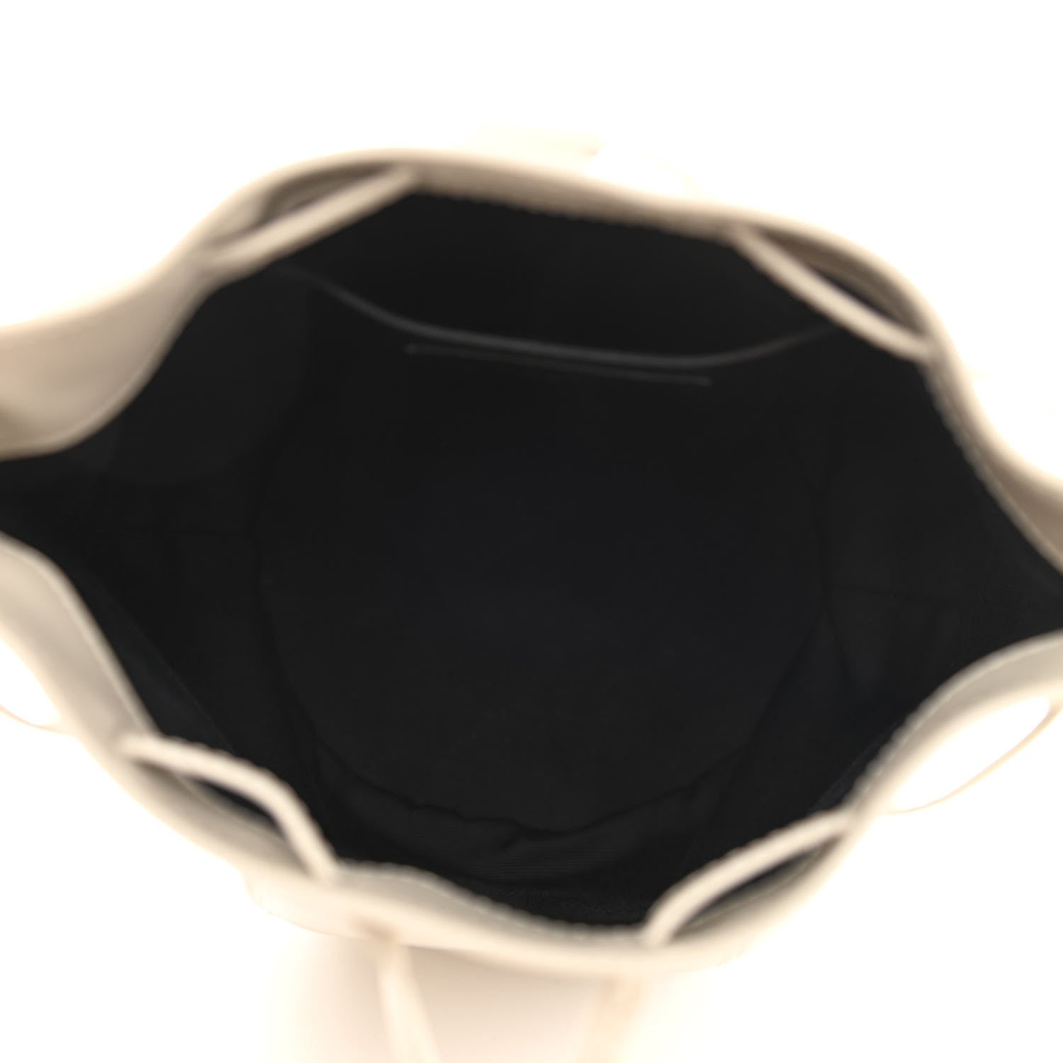 Saint Laurent Smooth Calfskin Small Talitha Bucket Bag Vintage White 5 of 9