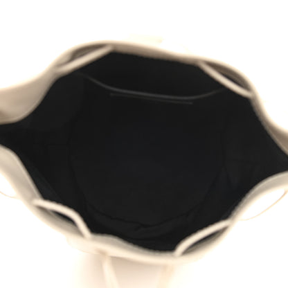 Saint Laurent Smooth Calfskin Small Talitha Bucket Bag Vintage White 5 of 9