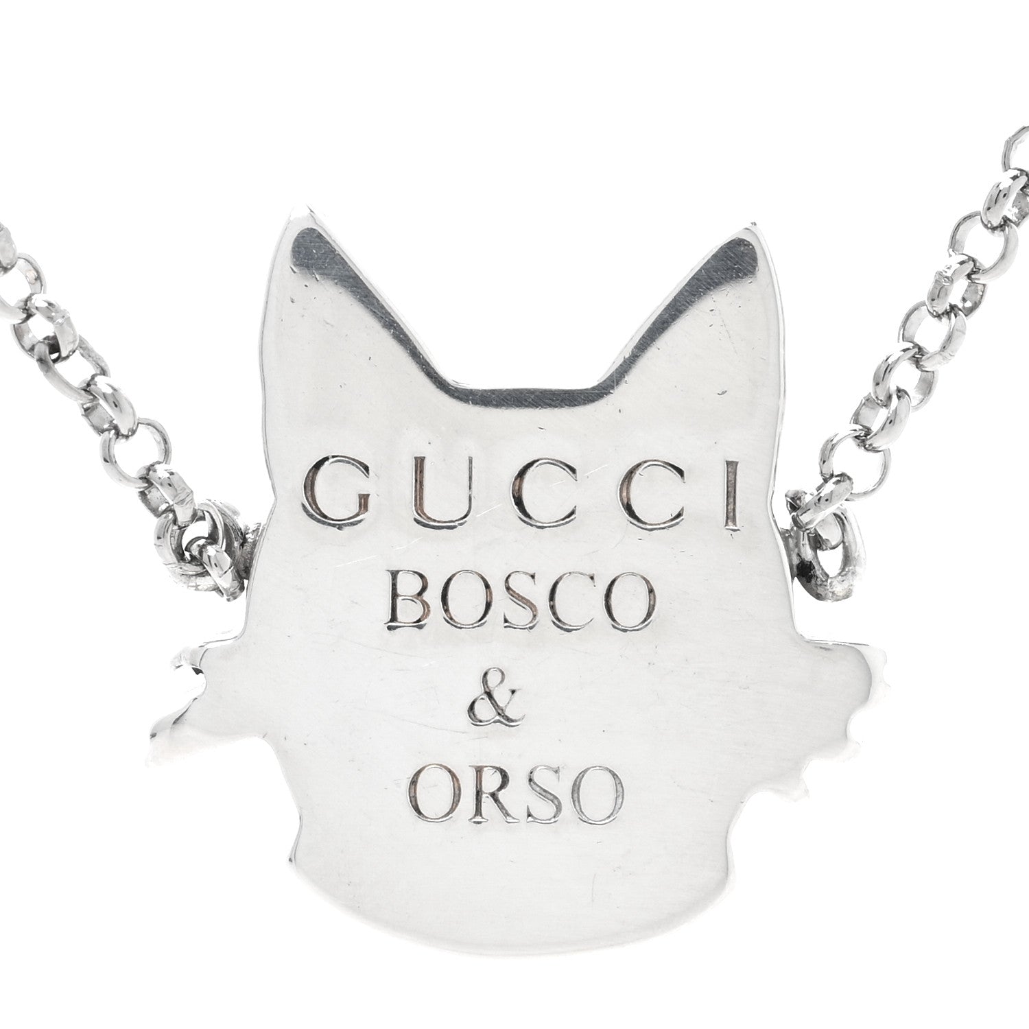 Gucci Sterling Silver Black Spinel Enamel Bosco Bracelet 4 of 4