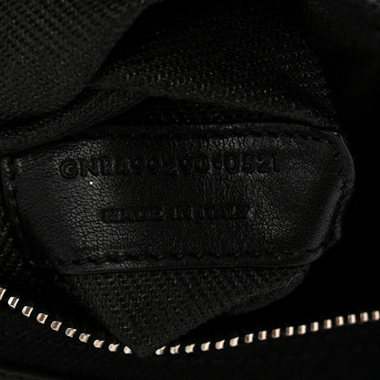 Saint Laurent Linen Calfskin Rive Gauche Tote Black 7 of 10