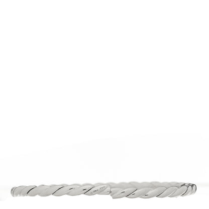 David Yurman 18K White Gold Diamond 3.5mm Paveflex Single Row Bracelet 2 of 3