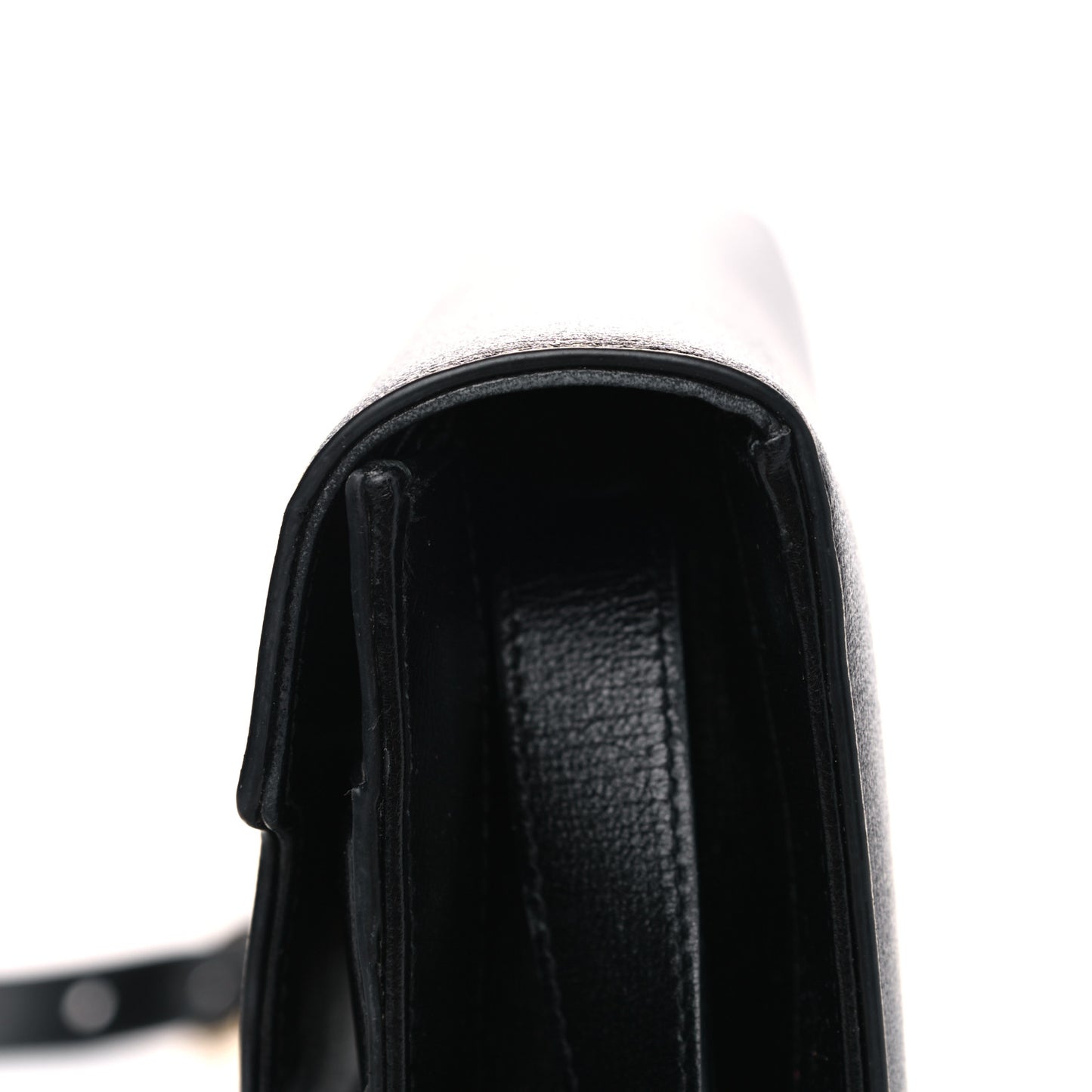 Textured Calfskin Small Torchon GG Ring Shoulder Bag Black