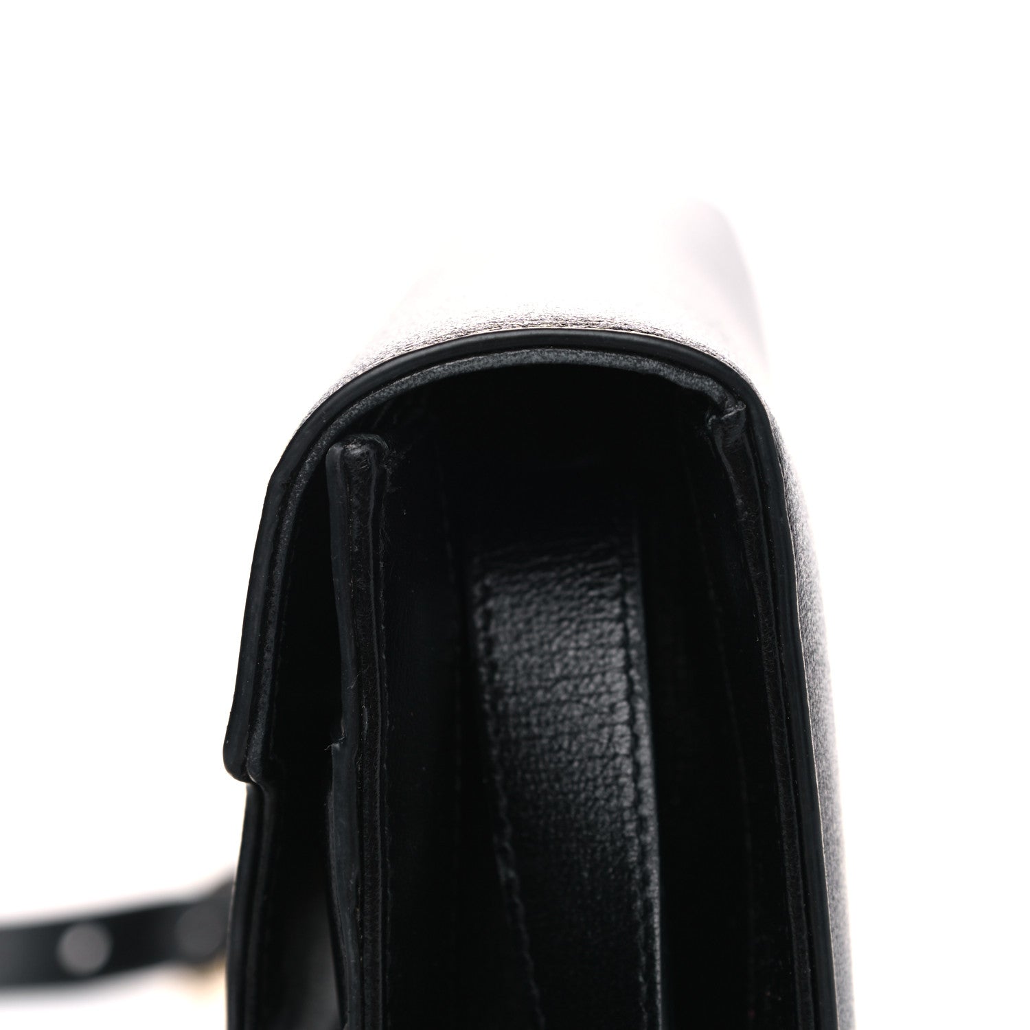 Gucci Textured Calfskin Small Torchon GG Ring Shoulder Bag Black 9 of 11