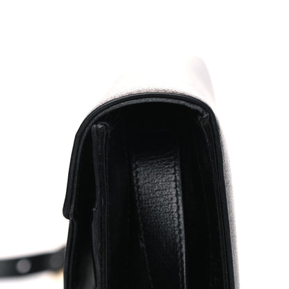 Gucci Textured Calfskin Small Torchon GG Ring Shoulder Bag Black 9 of 11