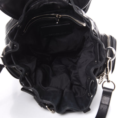 Alexander Wang Lambskin Marti Backpack Bag Washed Black Rhodium Hardware 5 of 15