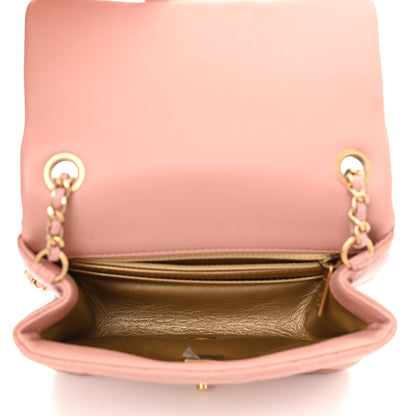 Chanel Lambskin Quilted Mini Pearl Crush Flap Dark Pink 4 of 8