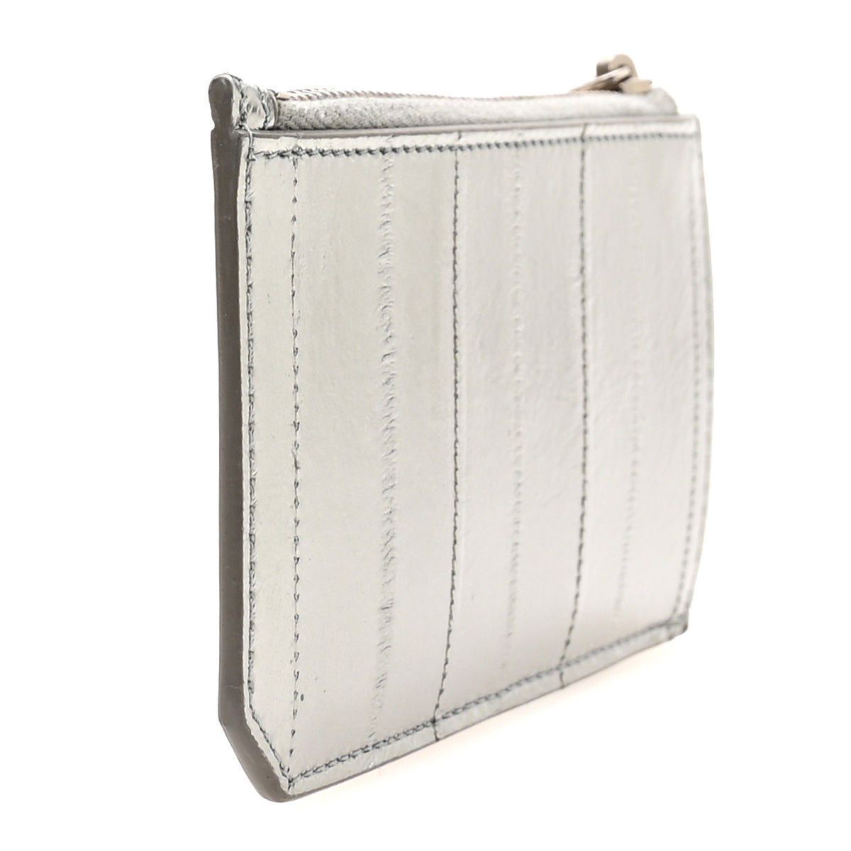 Eel 5 Fragments Zip Pouch Card Silver