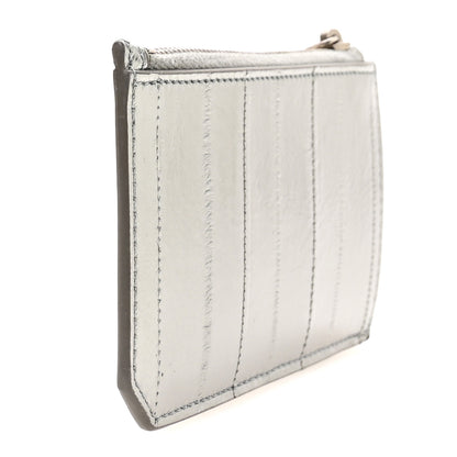 Saint Laurent Eel 5 Fragments Zip Pouch Card Silver 3 of 7