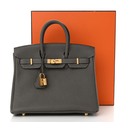 Hermes Togo Birkin 25 Gris Meyer 12 of 12