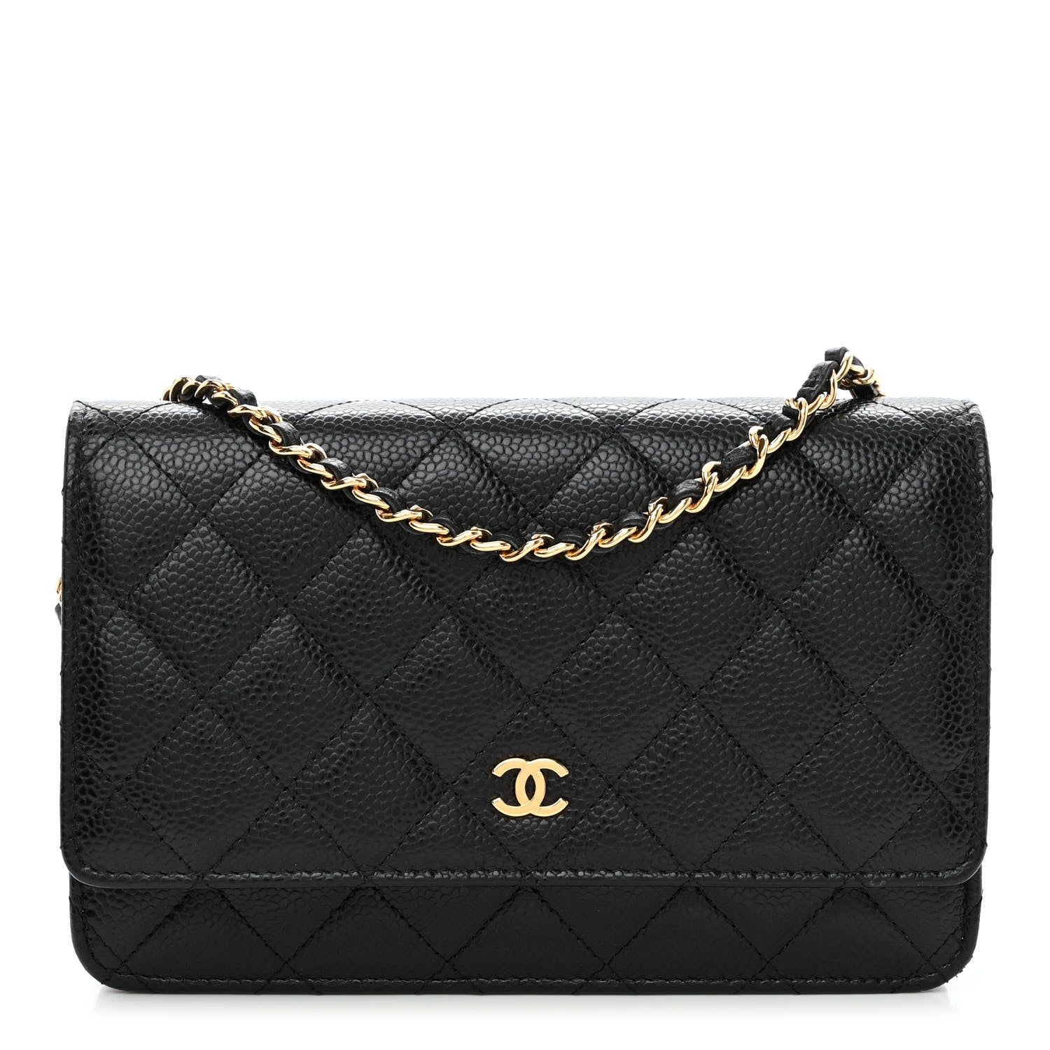 Chanel Caviar Quilted Wallet on Chain WOC Black 1 of 9