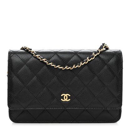 Chanel Caviar Quilted Wallet on Chain WOC Black 1 of 9