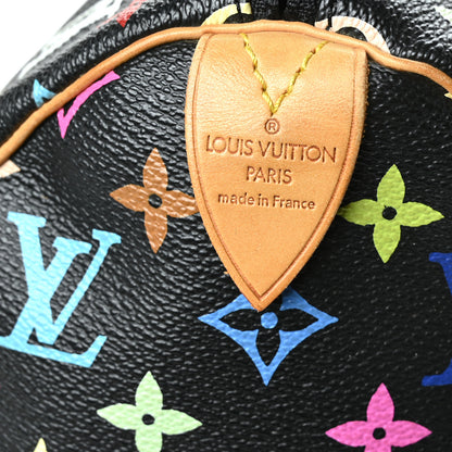 Louis Vuitton Monogram Multicolor Keepall 45 Black 6 of 12