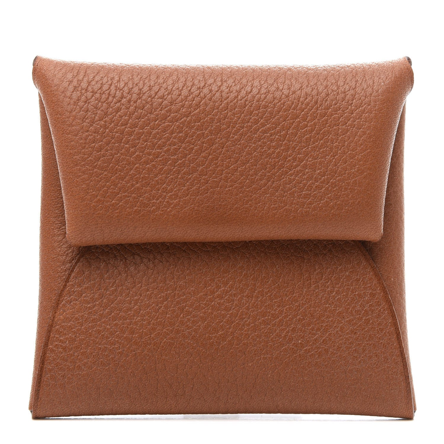 Hermes Barenia Faubourg Bastia Verso Coin Purse Fauve Rose D'ete 1 of 7
