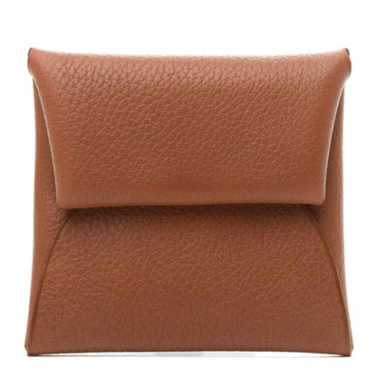 Hermes Barenia Faubourg Bastia Verso Coin Purse Fauve Rose D'ete 1 of 7