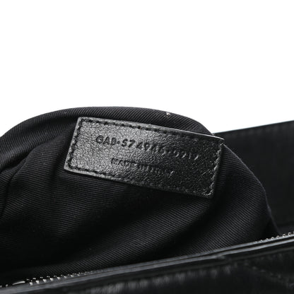 Saint Laurent Calfskin Y Quilted Monogram Medium Loulou Chain Satchel Black 7 of 9
