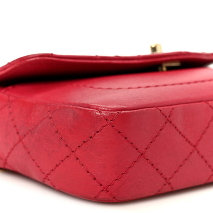 Chanel Goatskin Quilted Coco Curve Flap Messenger Flap Red 10 of 11
