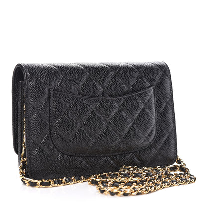 Chanel Caviar Quilted Wallet On Chain WOC Black 3 of 11