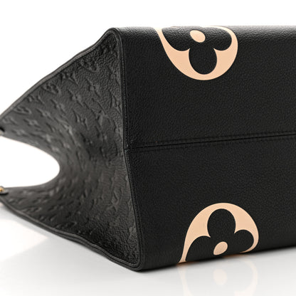 Louis Vuitton Empreinte Monogram Giant Crafty Onthego GM Black Creme 8 of 9
