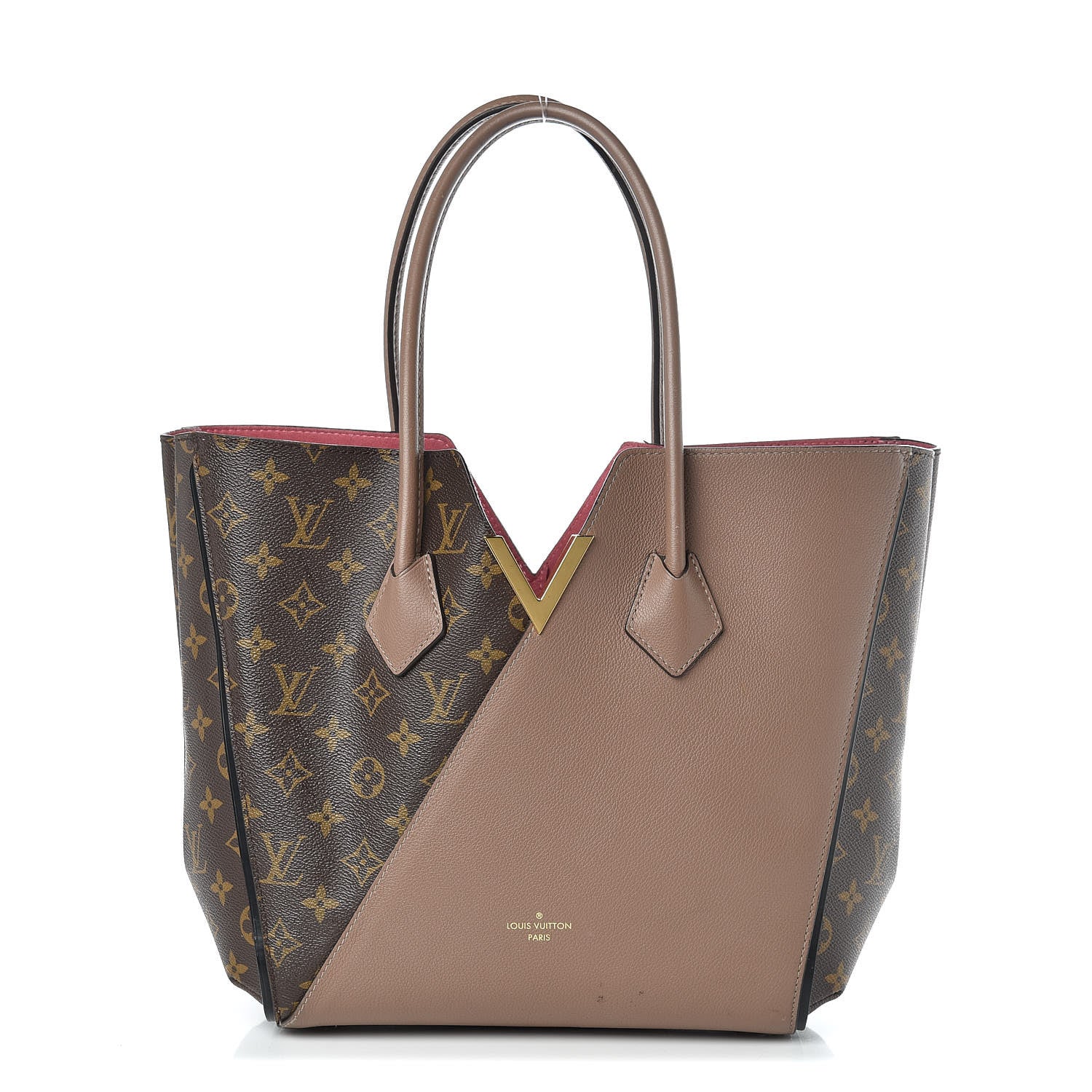 Louis Vuitton Calfskin Monogram Kimono Tote Taupe Glace 1 of 12