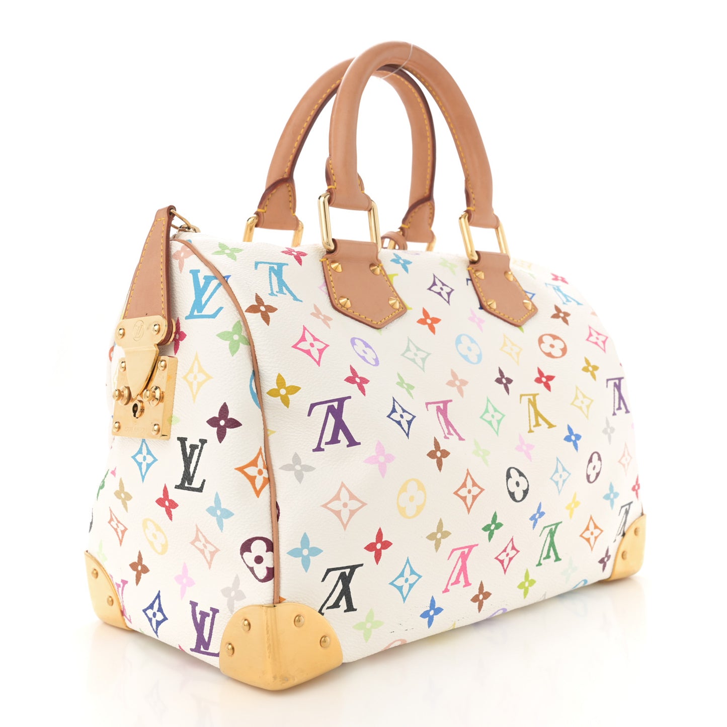 Monogram Multicolor Speedy 30 White