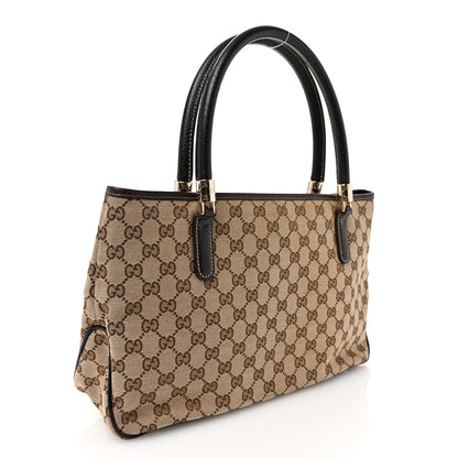 Gucci Monogram Web Tote Brown 3 of 10