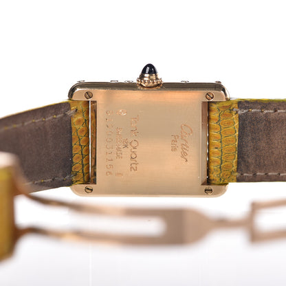 Cartier 18K Yellow Gold Lizard Moon Phase Tank Quartz Watch Yellow 9 of 10