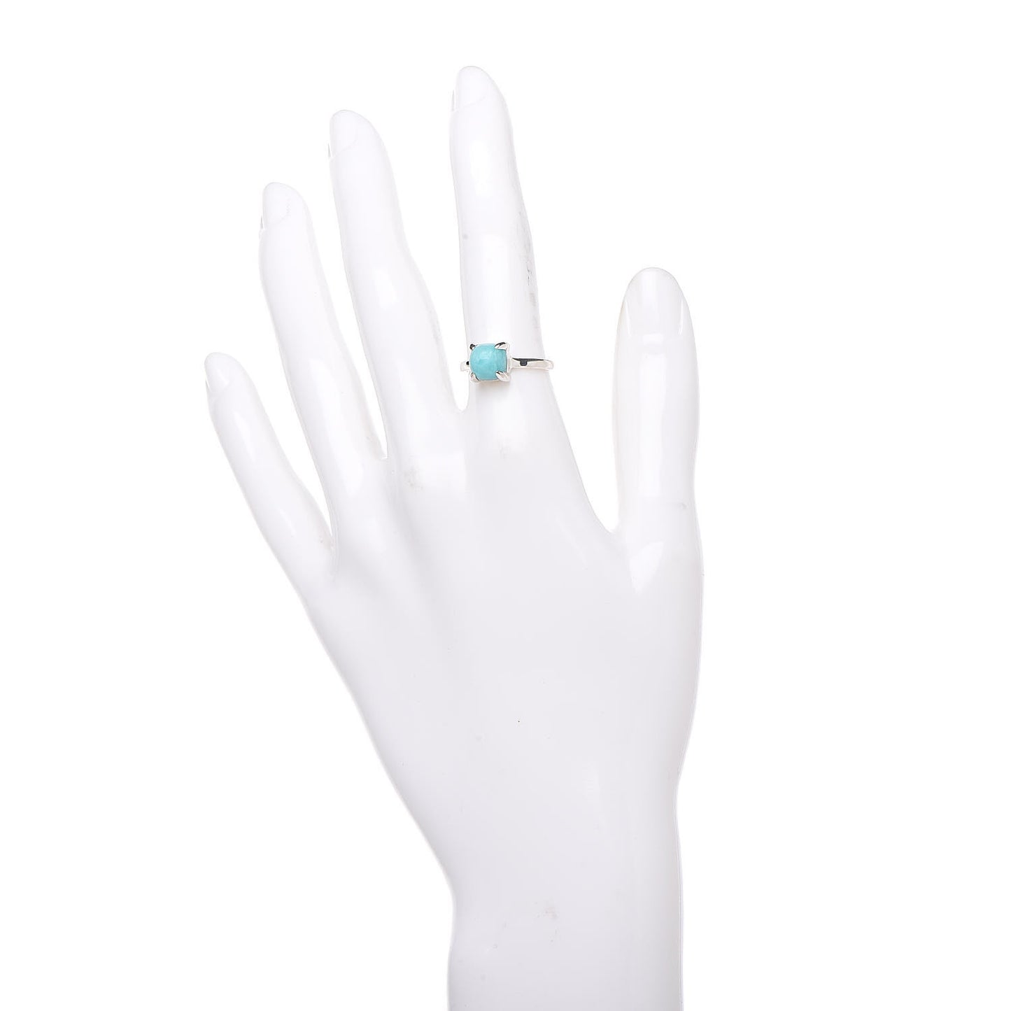 Sterling Silver Amazonite Paloma's Sugar Stacks Ring 49 5