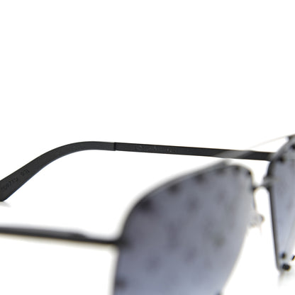 Louis Vuitton Monogram The Party Aviator Sunglasses Z0971U Black 5 of 8