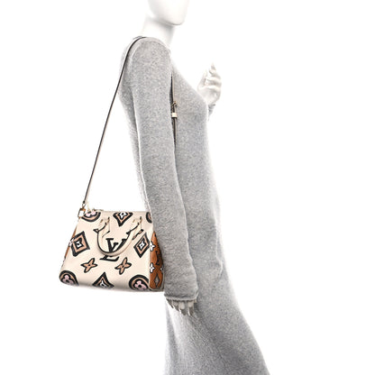 Louis Vuitton Monogram Giant Wild At Heart Speedy Bandouliere Creme 2 of 9