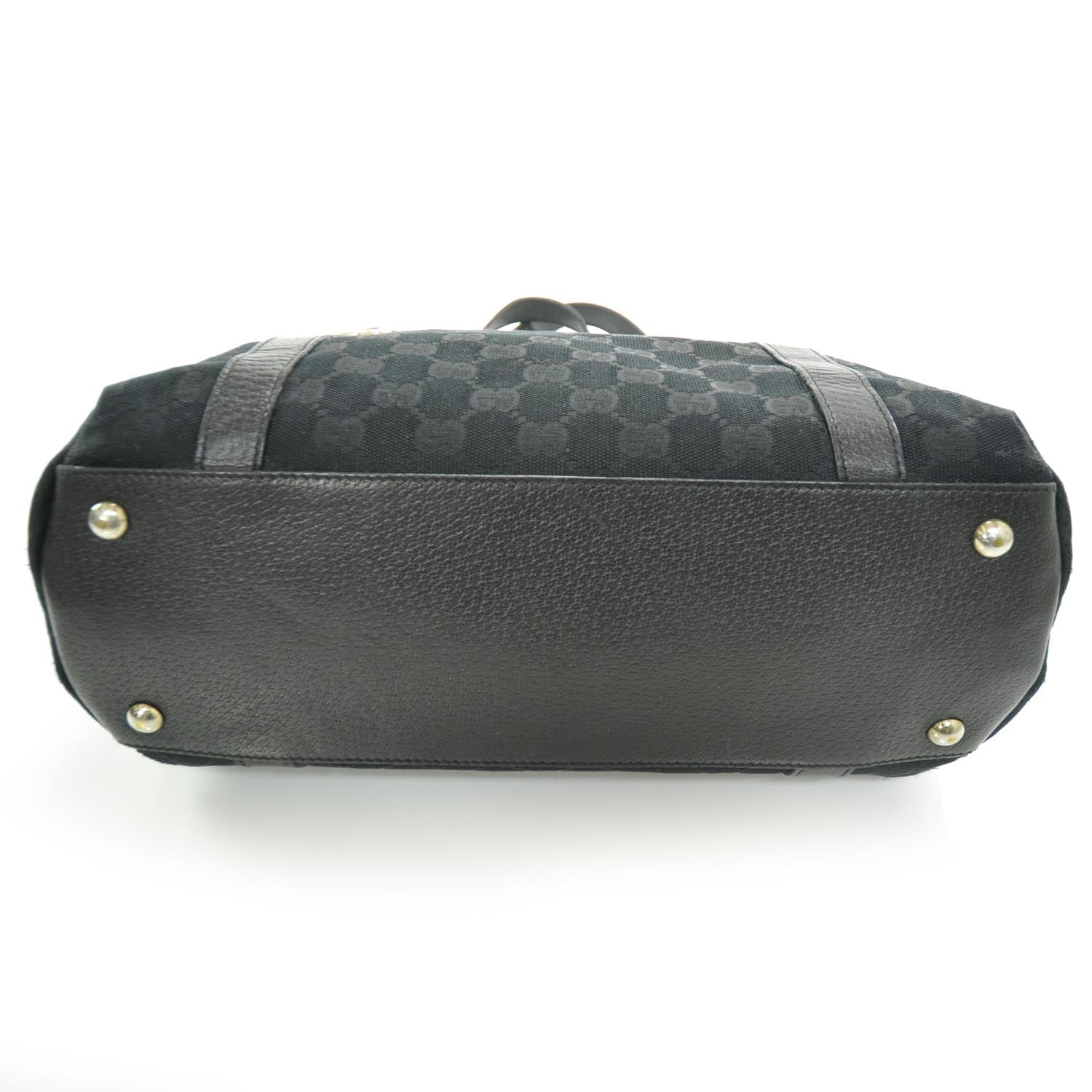 Gucci Monogram Abbey Medium Tote Black 4 of 10