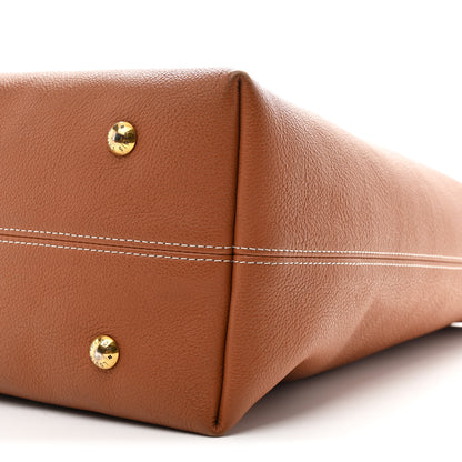 Louis Vuitton Grained Calfskin Low Key Hobo MM Cognac 10 of 10