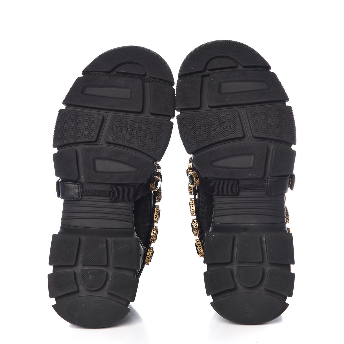 X SEGA Mesh Suede Calfskin Removable Crystals Womens Flashtrek Sneakers 41 Black Silver
