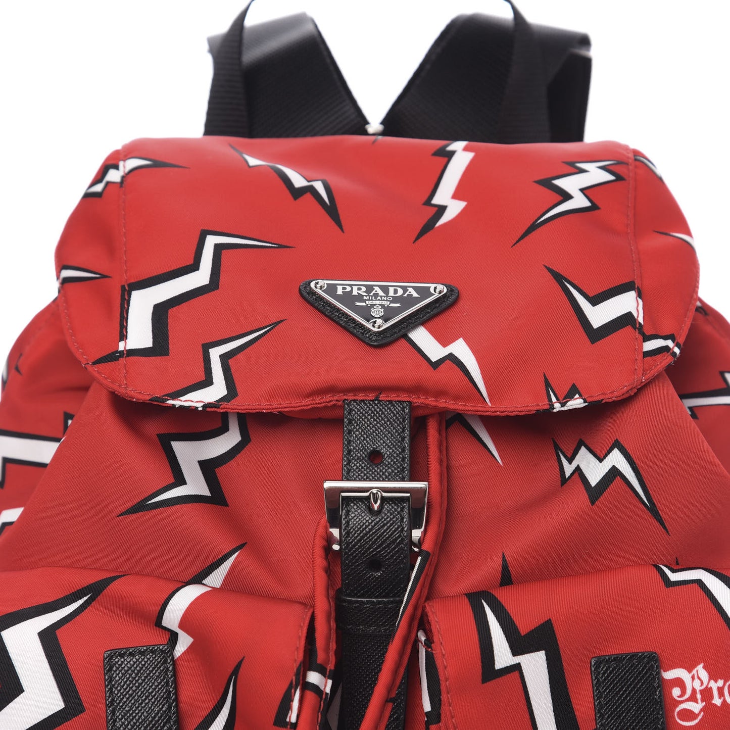 X UNIVERSAL STUDIOS Tessuto Nylon Saffiano Thunder Frankenstein Backpack Rosso Black