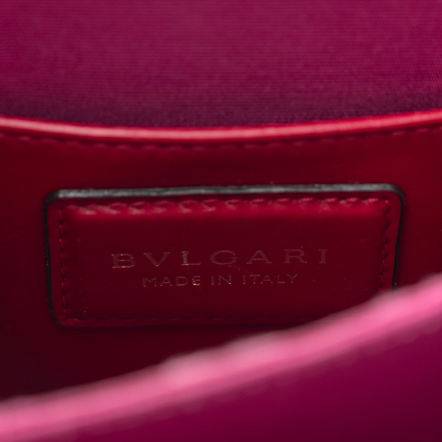 Bulgari Calfskin Serpenti Forever Top Handle Red 7 of 13