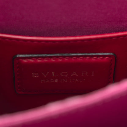 Bulgari Calfskin Serpenti Forever Top Handle Red 7 of 13
