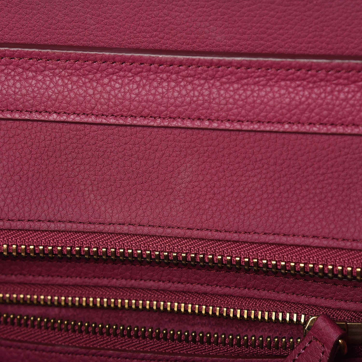 Celine Baby Drummed Calfskin Micro Luggage Plum 7 of 15
