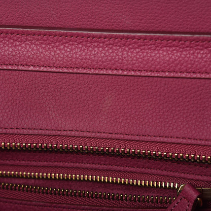 Celine Baby Drummed Calfskin Micro Luggage Plum 7 of 15