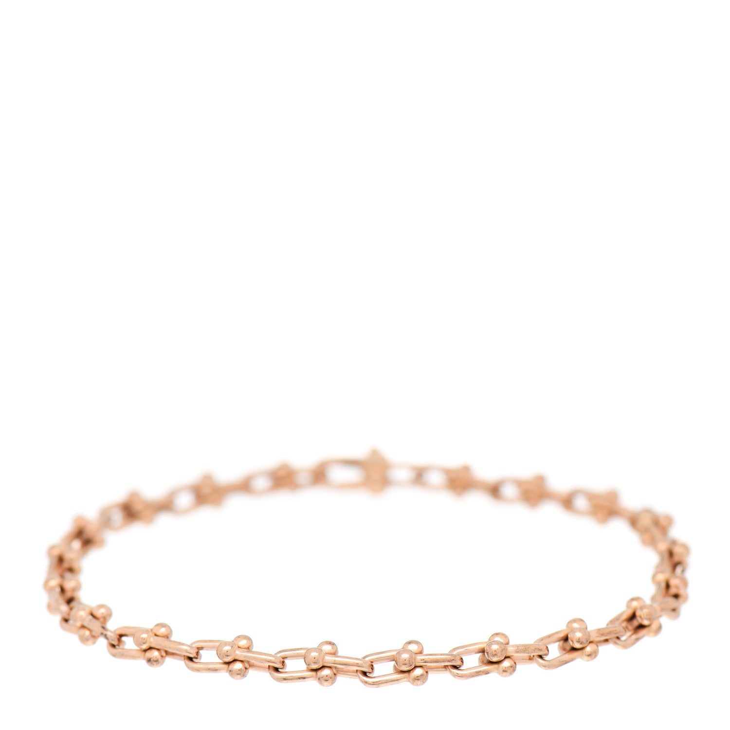 Tiffany 18K Rose Gold HardWear Micro Link Bracelet 1 of 4