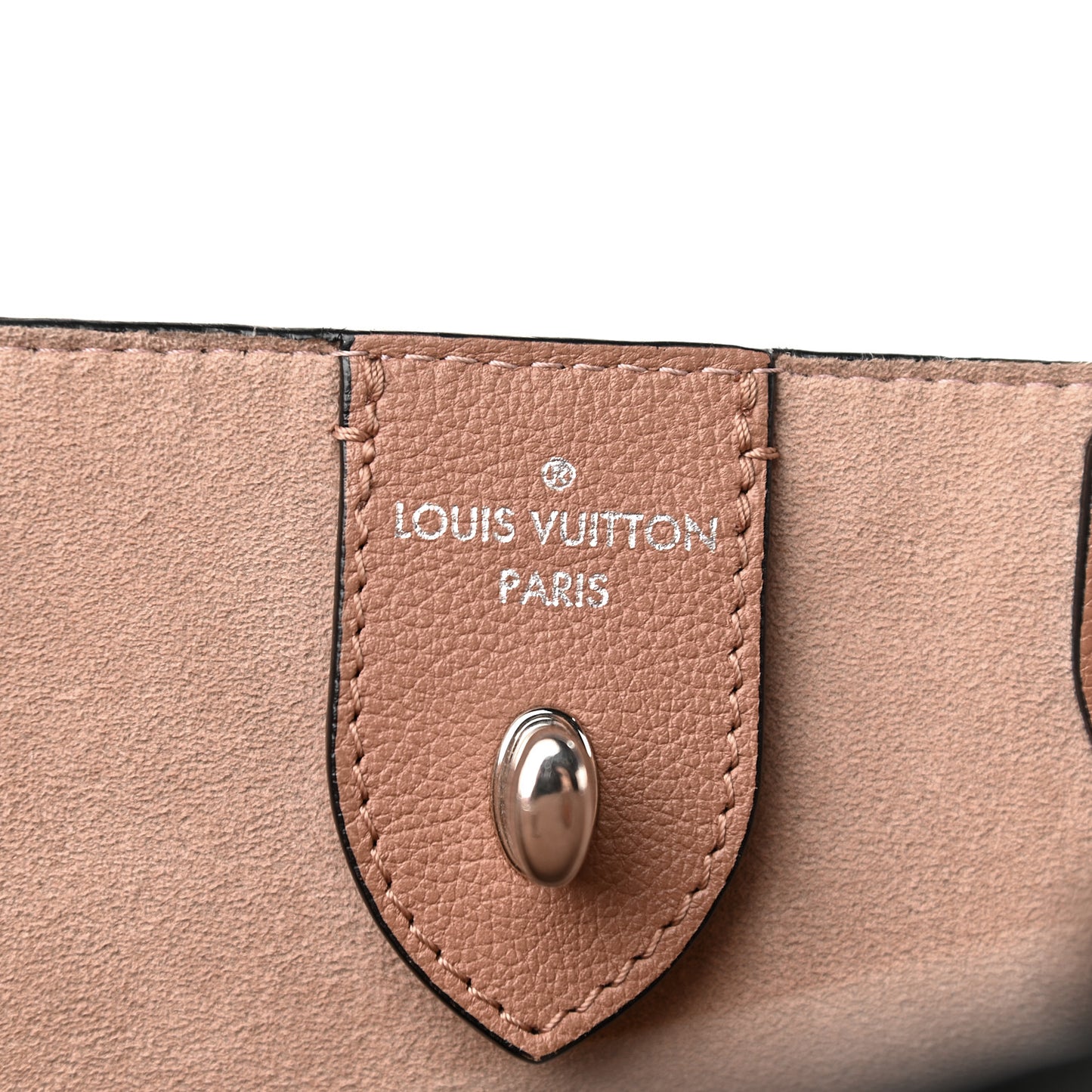 Calfskin Lockme Cabas Bois de Rose Black