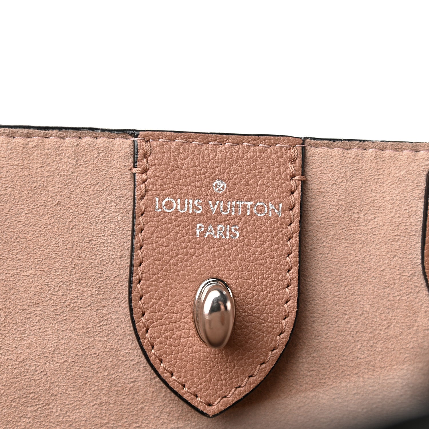 Louis Vuitton Calfskin Lockme Cabas Bois de Rose Black 6 of 12