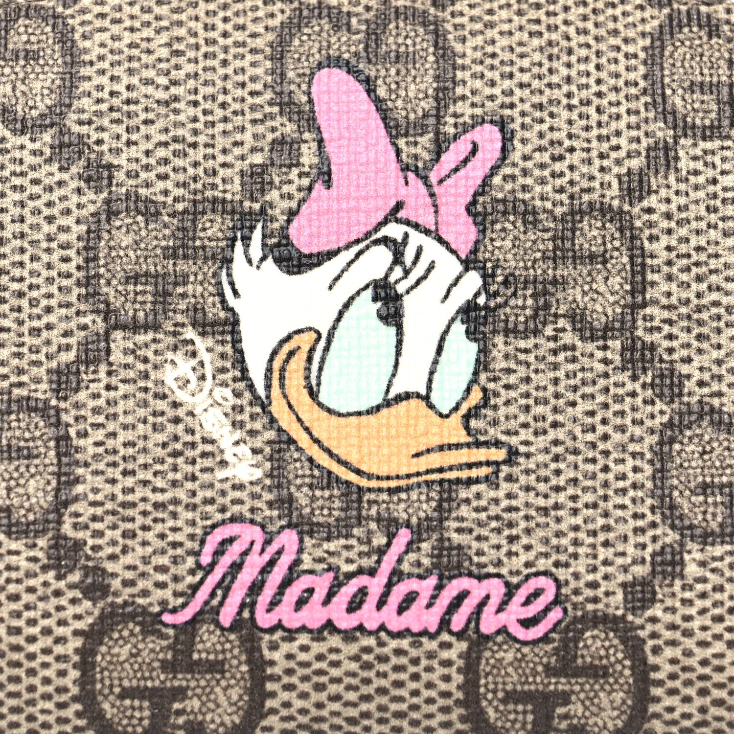 Gucci X DISNEY GG Supreme Monogram Daisy Duck Pencil Case Pink 8 of 10